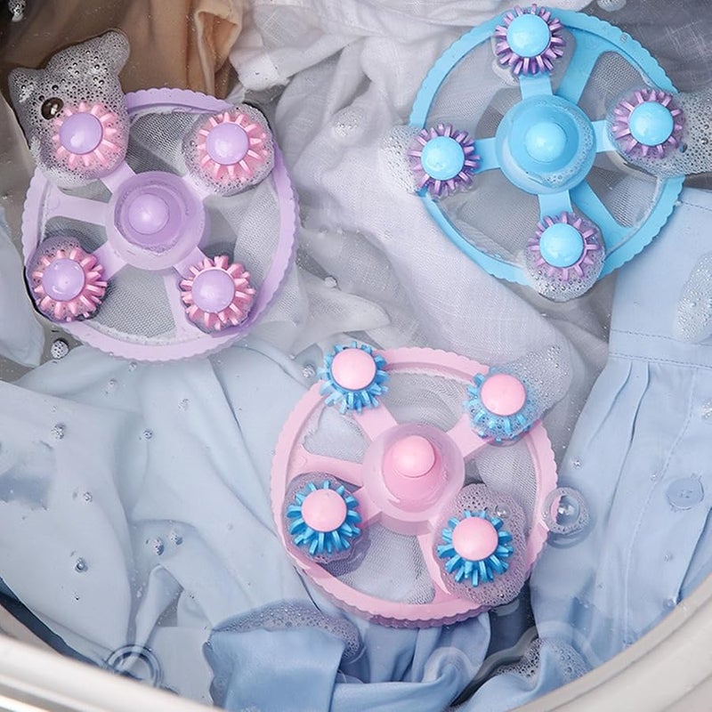 كيس شبكي أزرق للغسالة لاحتجاز الشعر وإزالة الوبر والجزيئات - Image 2